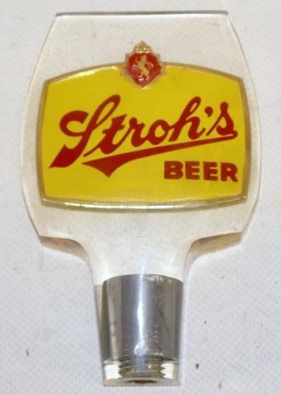 Stroh's Double Sided Beer Tap Handle (1 of 2)