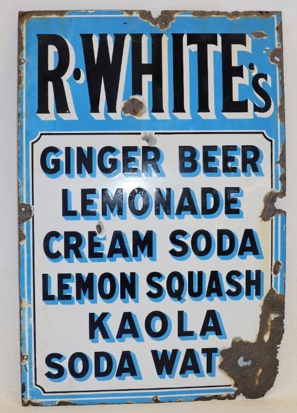 R. White's Ginger Beer, Lemonade, Cream Soda, Lemon Squash, Kaola and Soda Water Single Sided (1 of 5)