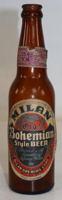 Milan Bohemian Style 3.2% Beer Bottle: 12oz