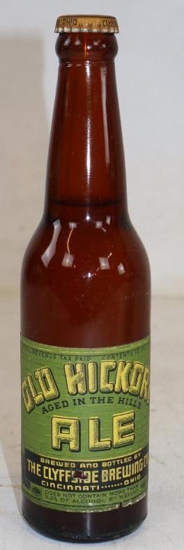 Old Hickory Ale The Clydesdale Brewing Company 3.2% Beer Bottle with Original Cap: 12oz