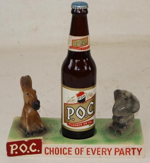 POC "The Choice of Every Party" Chalkwear Countertop Advertising Display: 9.5" x 4" x 10.5"