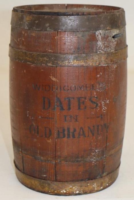Widdicombe's Dates in Old Brandy Advertising Barrel Display (1 of 5)