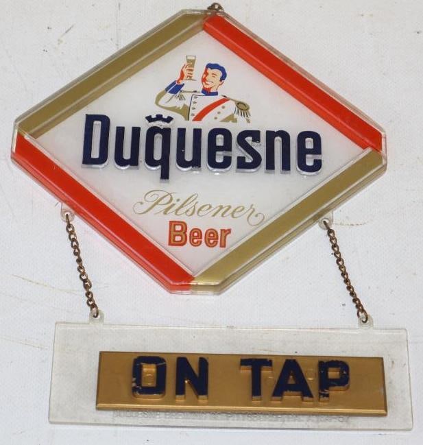 Duquesne Pilsener Beer On Tap Advertising Sign (1 of 2)