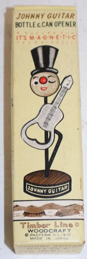 1970 Johnny Guitar Magnetic Bottle and Can Opener with Original Box (1 of 3)