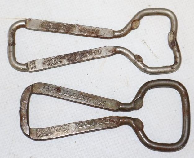 Group of 2 Drink Coca Cola and Pepsi-Cola Advertising Bottle Openers: 3.5" x 1.5" each