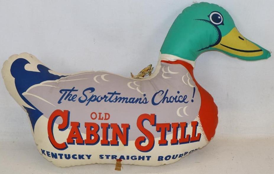 Old Cabin Still Kentucky Straight Bourbon "The Sportsman Choice" Mallard Duck Advertising Inflatable (1 of 2)