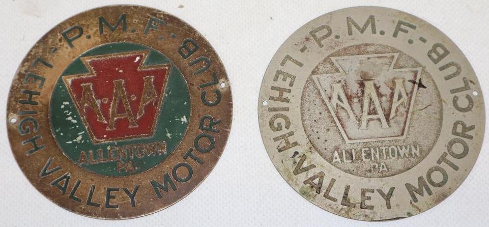 Group of 2 AAA Allentown PA Radiator Badges (1 of 2)