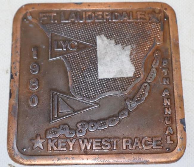 Brass Fort Lauderdale To Key West Race Radiator Badge (1 of 2)