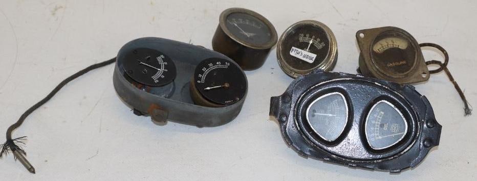 Group of 7 Early Automobile Gauges (1 of 4)