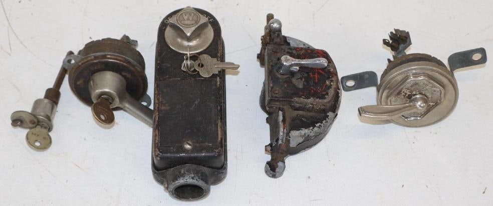 Group of 5 Early Automobile Ignition Switches (1 of 3)