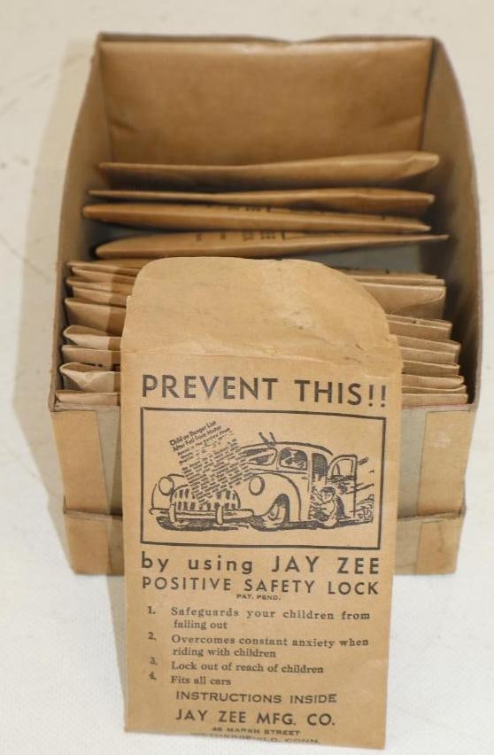 Group of 16 Jay Zee Children Automobile Safety Lock In Original Packaging: 3" x 4.50" each