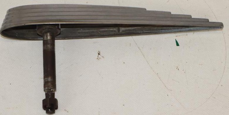 1940's Rocket Shaped Hood Ornament Radiator Mascot: 9.50" x 1.50" x 4.50"