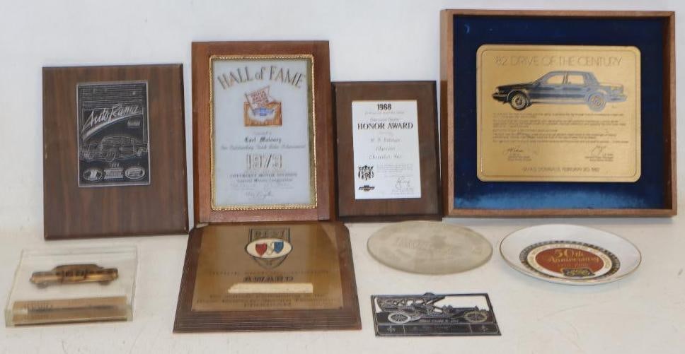 Group of 8 Buick, Pontiac, Isca, Chevrolet And VMCCA Achievement Award Plaques (1 of 6)
