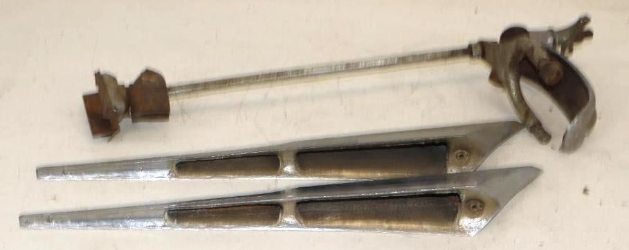 Group of 3 1930's  Running Board Tire Mount And 1950's Hood Ornaments (1 of 4)