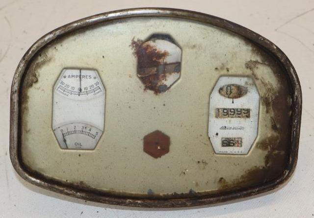 1927 Essex Super Six Stewart Warner Instrument Gauge Panel (1 of 2)