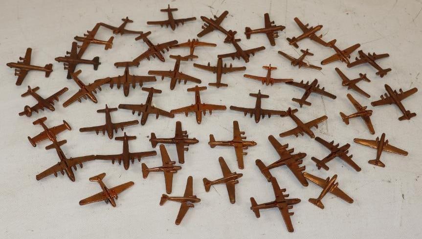 Group of 43 DC 6 Brass Airplanes (1 of 4)