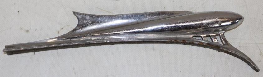 1930's Rocket Automobile Hood Ornament: 9.75" x 3" x 1"