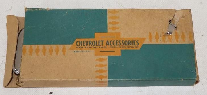 Chevrolet Station Wagon Gas Tank Filler Door Guard In Original Box: 7.75" x 3" x 1"