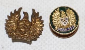 Group of 2 1920's Peerless Interior Emblem And Cloisonne Lapel Pin (1 of 2)