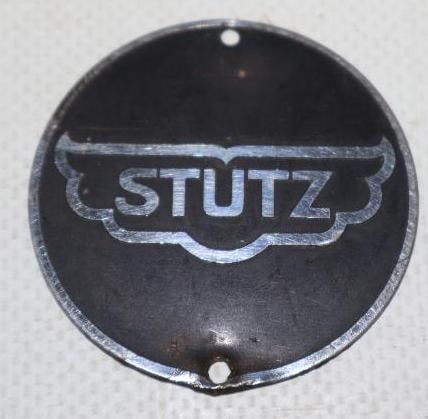 1920's Stutz Motor Car Co. Hubcap Wheel Emblem: 1.75" x 1.75"