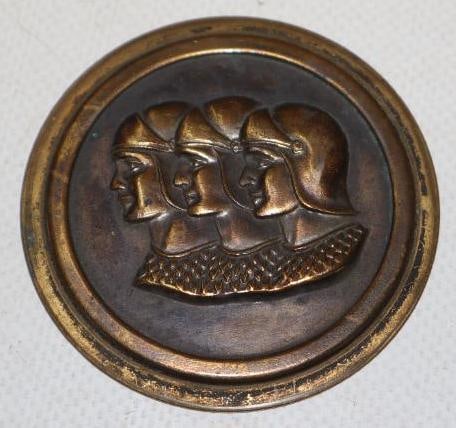 1933 Graham-Paige Motors Corp. Brass Luggage Rack  Emblem (1 of 2)