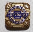 Chevrolet Approved Mechanic Cloisonne Lapel Pin (1 of 2)