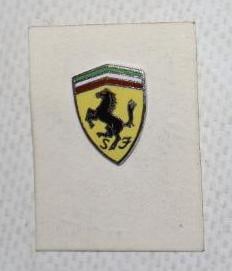 Cloisonne Ferrari Emblem Badge: .25" x .50"