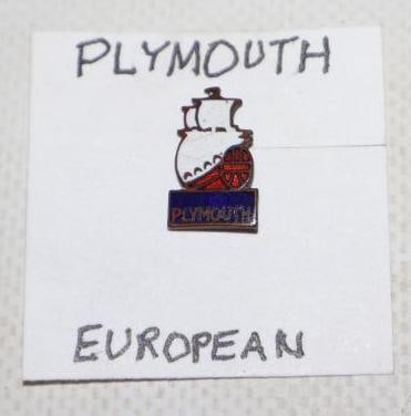 Plymouth Motor Car Co. European Cloisonne Lapel Pin (1 of 2)