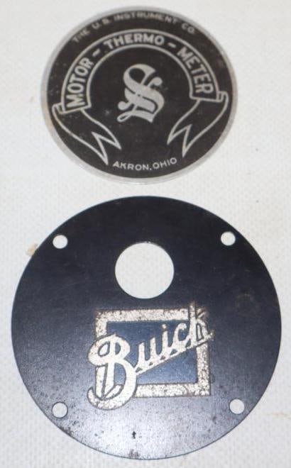 Group of 2 Buick And US Instrument Moto Meter Face Plates (1 of 2)