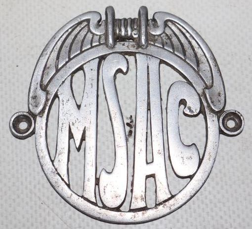 Die Cut MSAC Radiator Badge: 2.50" x 2.25"