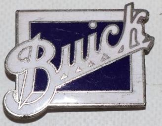 1923-28 Buick Motor Car Co. Cloisonne Radiator Emblem Badge: 1.75" x 1.25"
