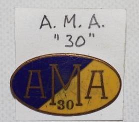 American Motorcycle Association 30 Cloisonne Lapel Pin (1 of 2)