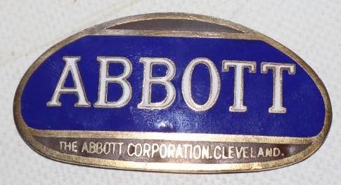 1916-1918 Cloisonne Abbott Radiator Emblem Badge (1 of 2)