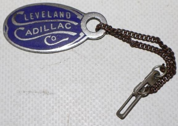 Cloisonne Cleveland Cadillac Company Key Chain Tag (1 of 2)