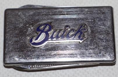 Cloisonne Buick Motor Car Co. Pocket Knife: 2" x 1.25"