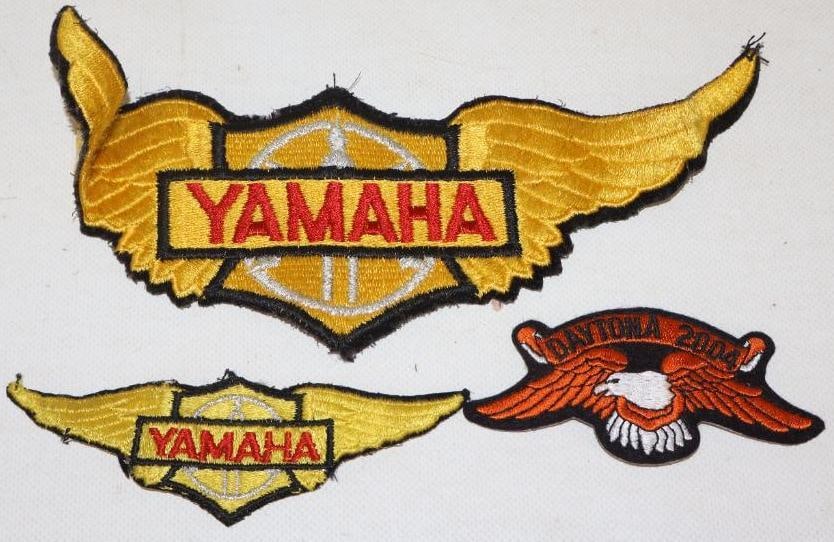 Group of 3 Yamaha Motorcycle And Daytona 2004 Coat Patches (1 of 2)