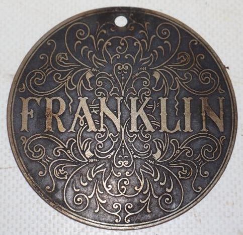 1920's Early Franklin Sewing Machine Emblem Badge (1 of 2)