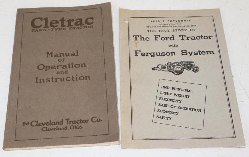 Group of 2 Early Ford Tractor And Cletrak Owners Manuals (1 of 2)