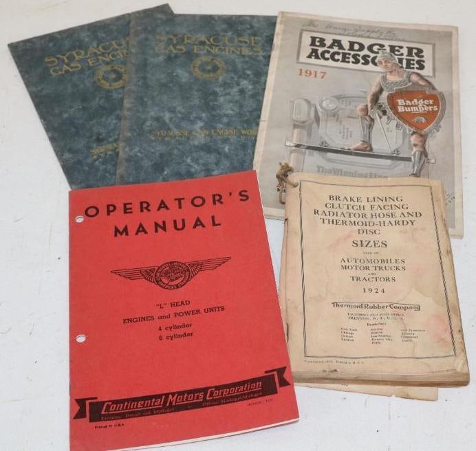 Group of 5 1910's and 1920's Catalogs And Manuals (1 of 4)
