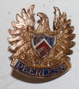 1927-1928 Peerless Cloisonne Radiator Emblem Badge (1 of 2)