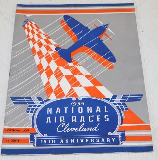 1935 National Air Races Cleveland Official Program and Log Book (1 of 2)