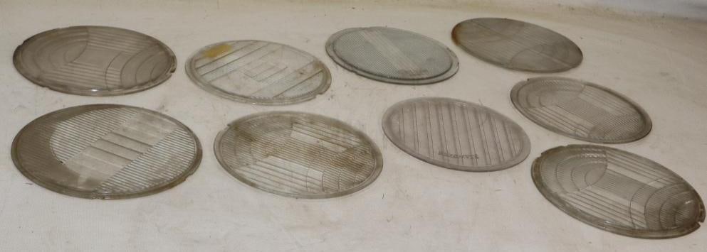 Group of 9 Early Automobile Glass Headlight Lenses (1 of 5)