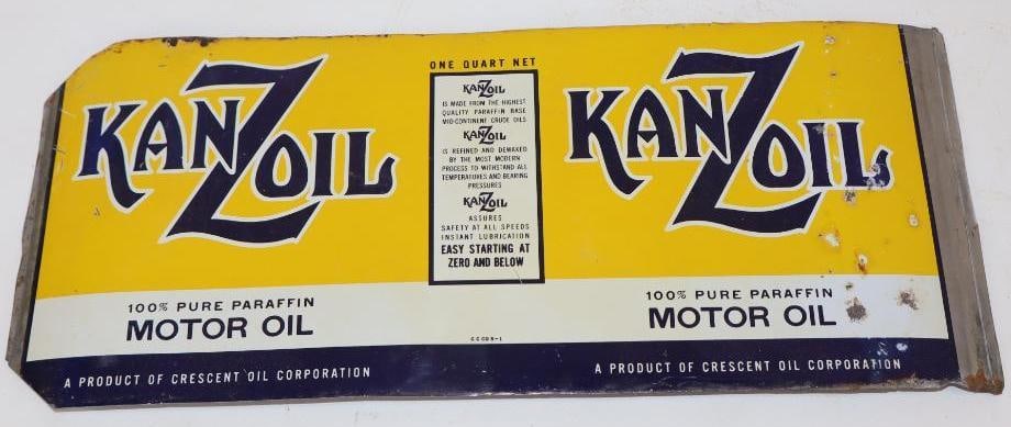 KanZOil Flattened One Quart Metal Oil Can (1 of 2)