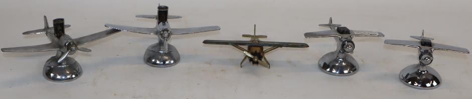 Group of 5 Airplane Refillable Table Lighters (1 of 5)