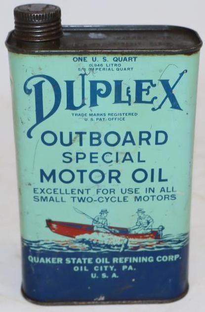 Duplex One Quart Special Outboard Motor Oil Can (1 of 2)