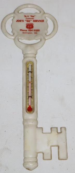 Phillips 66 Key Shaped Advertising Thermometer (1 of 2)
