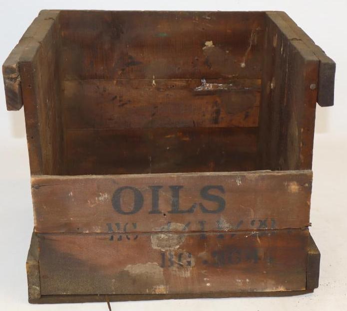 Early Sinclair Oil 25 One Pound Grease Can Shipping Crate (1 of 4)