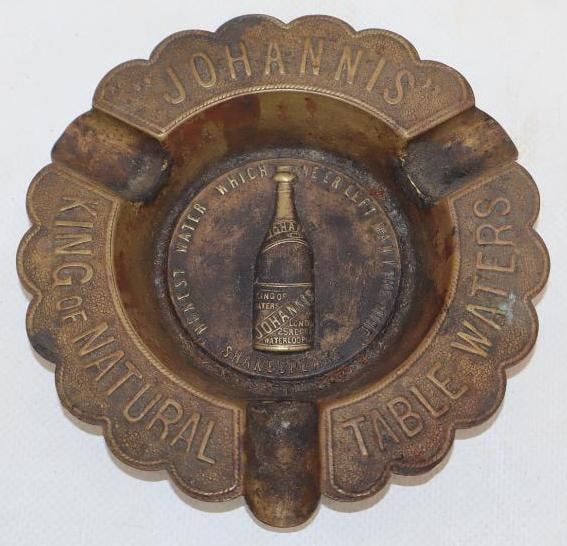 Johannis Table Waters Embossed Copper Ash Tray (1 of 2)