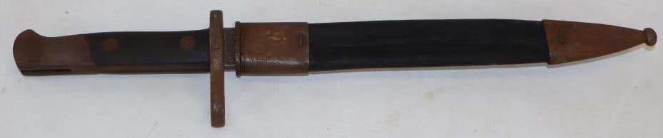 WWII Military Bayonet: marked Arillemia Toledo 15.50" x 3" x 1"