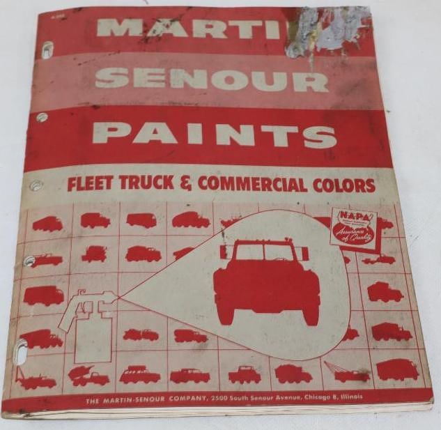 Martin Senour Paints Feet Truck And Commercial Sample Color Book (1 of 3)